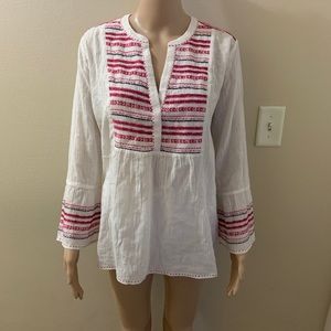 Velvet byGraham&Spencer ZaleyEmbroideredPeasantTop